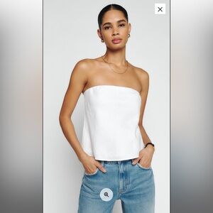 Reformation Spritz Linen Top